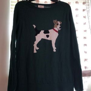Green dog sweater